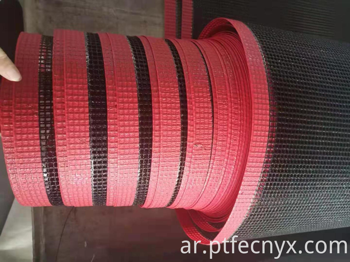 PTFE coated open mesh conveyor belt